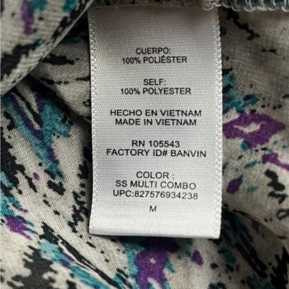 Daisy Fuentes Multicolor Patterned Blouse - Picture 8 of 8